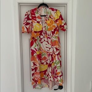Floral Multicolor Women's Dress